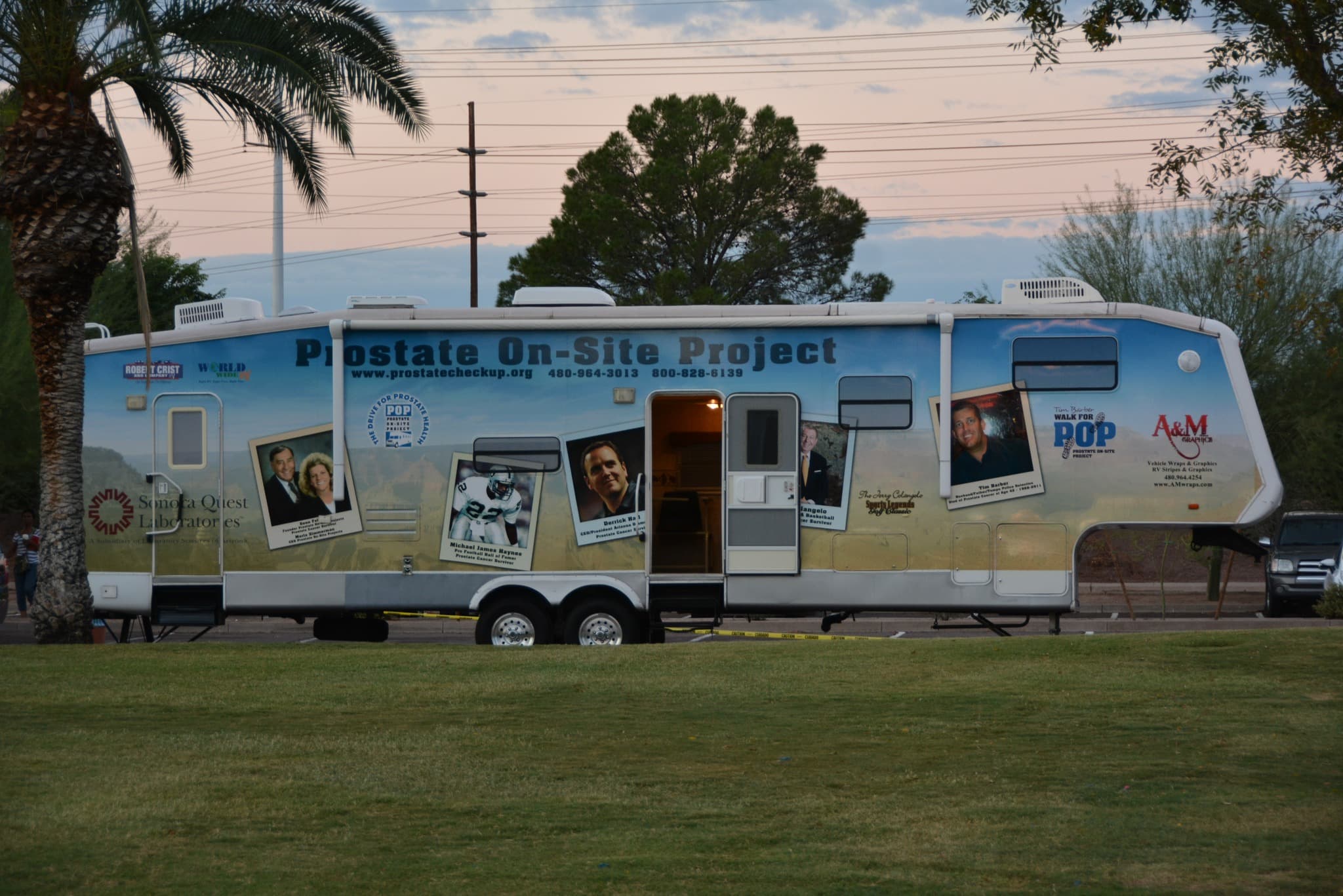 Prostate On-Site Project mobile screening unit at the Walk